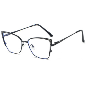 Thời trang New <span class=keywords><strong>Cat</strong></span> <span class=keywords><strong>Eye</strong></span> kính khung photochromic chống-ánh sáng màu xanh cá tính kim loại kính unisex đa năng - Product Image 4