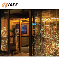 Écran LED flexible ultra-fin Yake, film cristallin, haute fréquence de rafraîchissement, transparent, pour façades vitrées commerciales