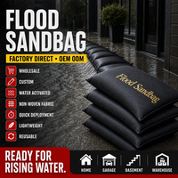 Sac de sable anti-inondation réutilisable, léger, à déploiement rapide, activé par l'eau, non tissé, personnalisé OEM/ODM, vente en gros directe usine