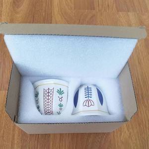 أكواب شاي وقهوة سيراميك عربية من ويستجرين سعة 100 مل باللون الأخضر والأحمر والأزرق والأصفر للسفر والمطاعم والفنادق والمقاهي والمكاتب والاستخدام المنزلي بالجملة - Product Image 5