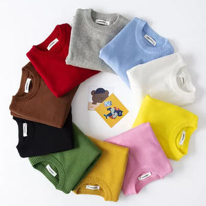 Nouveaux pulls CAMPURE pour enfants, hauts pour bébés garçons et filles, pulls de couleur unie, pulls d'automne pour enfants, pulls tricotés pour filles - Product Image 1