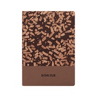 Usine prix de gros nouveau personnalisé écologiquement marc de café liège épissage cuir PU A5 bureau couverture souple cahier