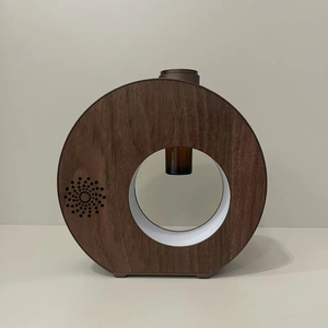 Neue 10ml Glas Holzmaserung Aroma therapie Elektrischer Diffusor Geräuscharmer <span class=keywords><strong>Duft</strong></span> Tischplatte Wasserlos für effektives ätherisches Öl - Product Image 5