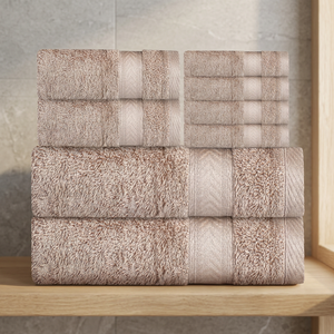 Juego de Toallas de Baño ORCHID de Algodón Suave, Color Sólido, Agradable al Tacto, Ecológico, de Secado Rápido, con Borde Dobby, Rectangular, para Viajes, Adultos - Product Image 1