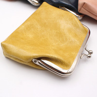 Logo Kustom 4 Inci Kantong Koin Macan Tutul Dompet Wanita Kunci Tas Kosmetik Gesper Tas Clutch Tas Lipstik Penutupan Snap