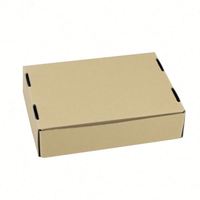 Usine Offre Spéciale personnalisé écologique Kraft papier ondulé chemise emballage boîte postale pliable carton vêtements gaufrage