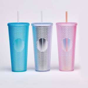 Высококачественный Шипованный пластиковый тумблер с двойными стенками 24 унции - Product Image 3