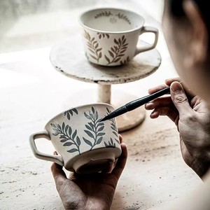 Tazza Moderna in Gres per Caffè e Latte, Unica ed Elegante, Artigianale, in Porcellana Artistica, Ceramica Sottosmalto per il Tempo Libero - Product Image 6