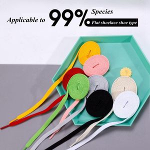 Lacets Plats 36 Couleurs pour <span class=keywords><strong>AF1</strong></span>, Chaussures de Tennis, Baskets, Toile <span class=keywords><strong>Blanche</strong></span> Noire, Homme <span class=keywords><strong>Femme</strong></span>, Cordons de Chaussures de Basketball - Product Image 3