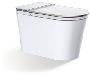 WC intelligent avec siège chauffant et télécommande à double chasse, à poser au sol, garantie 5 ans, ME 5010A, protection intégrée en mousse - Product Image 4