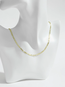 Collar <span class=keywords><strong>de</strong></span> Cadena Figaro <span class=keywords><strong>de</strong></span> Latón Chapado en <span class=keywords><strong>Oro</strong></span> <span class=keywords><strong>de</strong></span> 14K, Joyería Chapada en <span class=keywords><strong>Oro</strong></span>, Cadena Figaro <span class=keywords><strong>para</strong></span> Hombre <span class=keywords><strong>y</strong></span> Mujer - Product Image 6