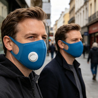 Valve de masque moulée en PU durable et économique avec conception de flux d'air lavable pour le jardin, l'atelier, le nettoyage quotidien et les travaux en gros (ODM)