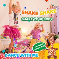 Danse chantant girafe répéter ce que vous dites parler peluche drôle interactif jouet électrique imitant l'enregistrement parlant
