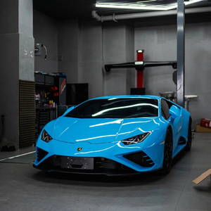 Film de protection de carrosserie en vinyle PET bleu glace, anti-rayures, auto-adhésif, anti-UV, 6,5 mil, 90 % de rejet UV, auto-réparateur, pour changement de couleur de voiture - Product Image 2