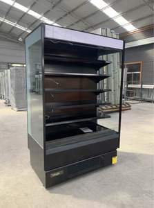 Réfrigérateur commercial compact à rideau d'air ouvert, vitrine multi-étagères avec éclairage supérieur pour la vente au détail et les supermarchés - Product Image 5