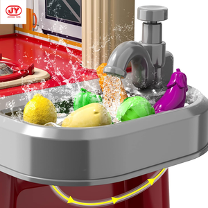 Ensemble de 69 pièces de jouets d'imitation de cuisine avec lumières et sons réalistes, simulation de pulvérisation et d'évier - Product Image 2