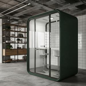 Portable Mobile Personnel Insonorisé Cabine Pod Bureau Cabine Téléphonique Chambre 2 Personnes Gousses Insonorisées Avec Ventilation - Product Image 3