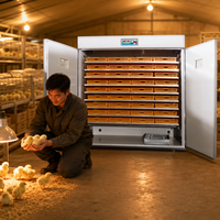 Haute qualité automatique micro-ordinateur contrôlé prix compétitif 3168 oeufs Setter incubateur équipement d'écloserie pour poulet