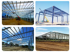 可定制现代工业用钢牛农棚耐用办公楼设计钢结构建筑 - Product Image 3