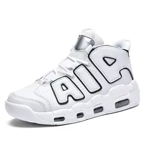 Moda marka logosu özel kaymaz aşınmaya dayanıklı erkekler için basketbol ayakkabıları spor Sneakers