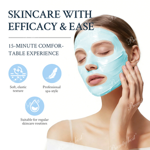 Masque facial en poudre douce pour spa à domicile, pack modelant <span class=keywords><strong>Derma</strong></span> 25g, sérum 2ml, masque facial peel-off - Product Image 4