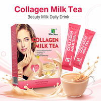 Thé au lait au collagène sous marque privée, boisson beauté quotidienne, boisson bien-être, fabricant OEM ODM, emballage personnalisé, fournisseur en gros