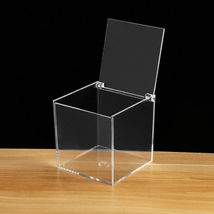 New <span class=keywords><strong>Polystyrene</strong></span> trong suốt vuông Acrylic lật lưu trữ hộp nhựa có thể được sử dụng để đóng gói đồ trang sức, quà tặng, và các mặt hàng khác - Product Image 3