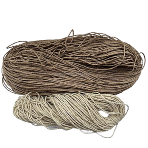 Ruban <span class=keywords><strong>en</strong></span> <span class=keywords><strong>raphia</strong></span> de papier torsadé biodégradable de 2 mm à 2,5 mm, fourni par l'usine, pour l'emballage de paniers, de sacs et de chapeaux - Product Image 4