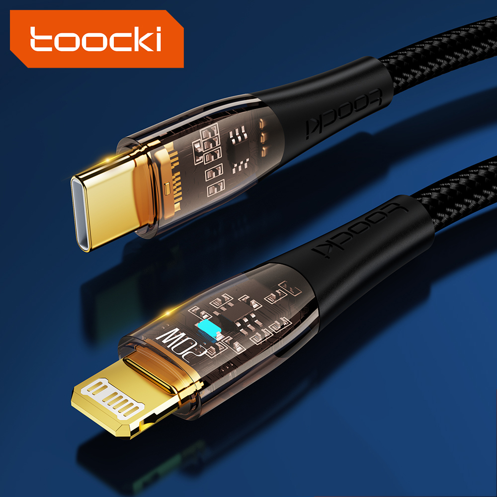Оптовая продажа, плетеный нейлоновый кабель Toocki PD 20 Вт для быстрой зарядки Iphone с логотипом OEM