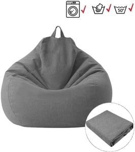 Design Teardrop Shape Waterproof Foldable <b>Bean</b> <b>Bag</b> Chair with Removable Soft Linen Fabric Cover for Adults & Kids - Product Image 3