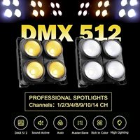 400W LED Blinder Stage Lights avec 4 Yeux Blanc Chaud COB Led Par Light pour Live Shows Parties Mariages Photostudios Théâtre Utilisation