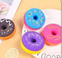Nouveaux Jouets Anti-Stress Donut à Presser, Doux et Moelleux, Jouets de Décompression Squishy en Forme de Beignet Rond