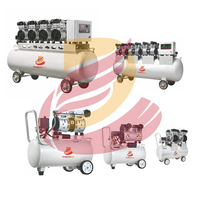 Compresseur d'air 3 cylindres sans huile 300l/min, compresseur d'air silencieux, machines industrielles, compresseur d'air 100 litres