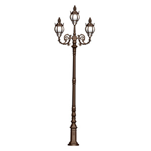 Brown Dual Head <b>Landscape</b> Street Light 3500K Warm White AC 220V IP66 Solar-Powered Aluminum Alloy 10-Year Warranty <b>Lighting</b> - Product Image 6