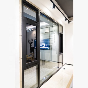 อลูมิเนียม #110สีเทา1.4มม. ซ่อน drainagev หน้าจอสแตนเลส6มม. + 20A + 6มม. กันความร้อนกระจกนิรภัยคู่หน้าต่างหน้าต่างบานเลื่อน - Product Image 6