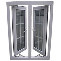 Fenêtres à battants en PVC/UPVC à double vitrage de bonne qualité, sur mesure 36*72