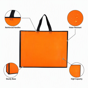 Sacs de transport réutilisables Richer en tissu non tissé, légers, peu encombrants, pour supermarchés, pharmacies, avec logo personnalisé, impression numérique - Product Image 4