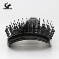 Brosse à cheveux courbée best-seller pour extensions, brosse à cheveux personnalisée avec logo, pour cheveux humides, secs, épais et bouclés, peigne de coiffage