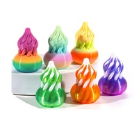 Jouet anti-stress en forme de dragon imprimé en 3D, rotatif, puzzle coloré à dégradé, ornement de bureau créatif, cadeau pour enfants, matériau PLA