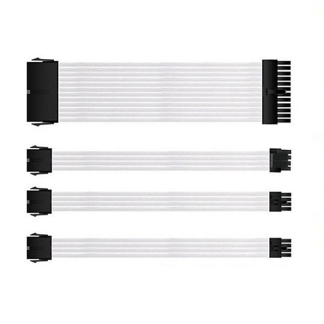 24pin Extension Cable Combo Motherboard ATX 4+4pin CPU 6+2PIN GPU Sleeved 300MM Psu Cable Extension Kit