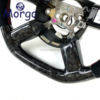 Accessoires d'intérieur Volant de voiture en fibre de carbone forgé à LED personnalisé pour Chrysler 300 300c 300srt SRT8 Charger Challenger