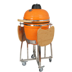 Parrilla Kamado Joe Classic II de Acero Inoxidable y Cerámica para Exteriores, de 18 Pulgadas, <span class=keywords><strong>Grande</strong></span>, Personalizada y de Primera Calidad, con Carro, de AUPLEX - Product Image 4