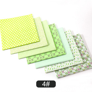 혼합 색상 7pcs 수제 DIY 패치 워크 패브릭 꽃 인쇄 코튼 DIY 장식 - Product Image 2