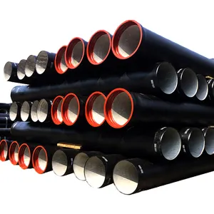Fornecedor chinês tubo upvc de ferro dúctil com 2800 mm de comprimento dn 200 com bico de sino e juntas flexíveis