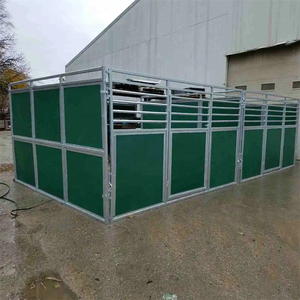Offre Spéciale : Écuries portables de 3,6 m de long pour chevaux, boxes extérieurs avec façades, design extérieur, abri pour chevaux avec toit et porte - Product Image 2