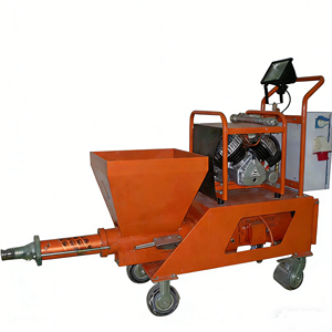 Machine à stuc professionnelle avec compresseur d'air pour application de stuc extérieur - Product Image 1