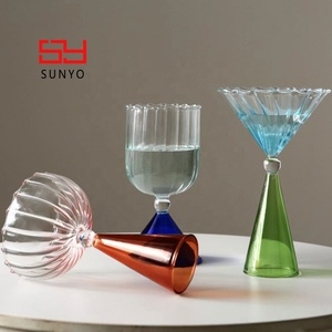 Vasos de Cóctel Modernos y Personalizados de Vidrio Borosilicato, Aptos para Lavavajillas, Estilo Bonito y Delgado - Product Image 4