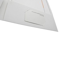 Carpeta de Presentación de Papel Elegante, Personalizada, Económica y de Precisión, con Ranura para Tarjetas, Impresión UV, para Negocios