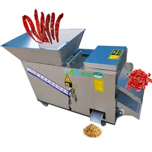 Gedroogde Chili Cutter Machine 12Mm Gedroogde Hete Peper Snijmachine Droge Chili Zaden Scheiden Verwijderen Machine