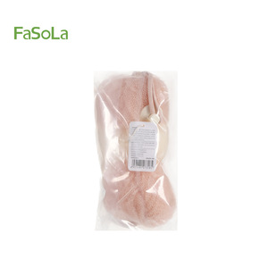 FaSoLa Stretchable Bath Ball Dual Use Foaming Exfoliating Sponge With Rope For Bathing - Product Image 3